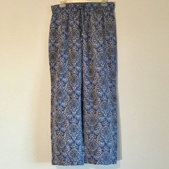 rose & thyme Pants - PATTERN PANTS PAISLEY WIDE FLORAL HAREM PALAZZO